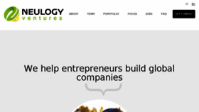 What Neulogy.vc website looked like in 2018 (5 years ago)