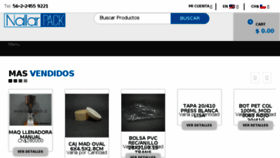 What Nallarpack.cl website looked like in 2018 (7 years ago)