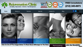 What Nycrejuvenationclinic.com website looked like in 2018 (5 years ago)