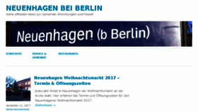 What Neuenhagen-info.de website looked like in 2018 (5 years ago)