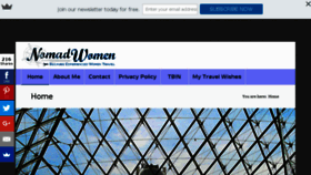 What Nomadwomen.com website looked like in 2018 (5 years ago)