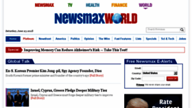 What Newsmaxworld.com website looked like in 2018 (5 years ago)