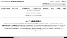 What Novo-london.co.uk website looked like in 2018 (5 years ago)