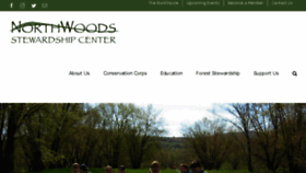 What Northwoodscenter.org website looked like in 2018 (5 years ago)