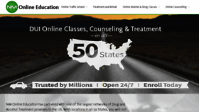 What Northmetrotrafficschool.com website looked like in 2018 (5 years ago)