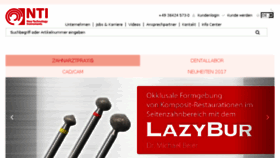 What Nti.de website looked like in 2018 (6 years ago)