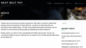 What Nextbestpet.net website looked like in 2018 (5 years ago)