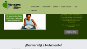 What Nutrimente.es website looked like in 2018 (5 years ago)