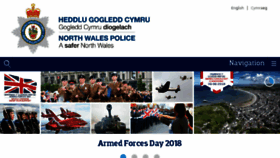 What North-wales.police.uk website looked like in 2018 (5 years ago)