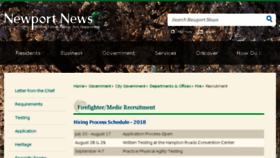 What Nnfdcareers.nnva.gov website looked like in 2018 (5 years ago)