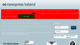 What Newspress.ie website looked like in 2018 (5 years ago)