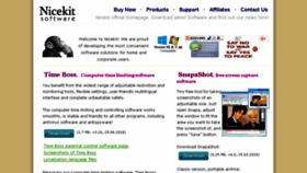 What Nicekit.com website looked like in 2018 (5 years ago)