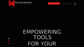 What Nascomms.com website looked like in 2018 (5 years ago)