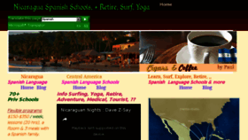 What Nicaraguaspanishlanguage.com website looked like in 2018 (5 years ago)