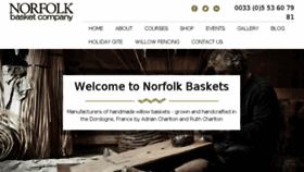 What Norfolkbaskets.co.uk website looked like in 2018 (5 years ago)