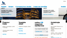 What Novonordisk.rs website looked like in 2018 (5 years ago)