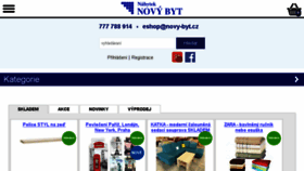 What Novy-byt.cz website looked like in 2018 (7 years ago)