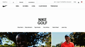 What Nikegolf.com website looked like in 2018 (5 years ago)