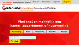 What Nederwoon.nl website looked like in 2018 (7 years ago)
