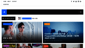 What Newsdehoje.com.br website looked like in 2018 (5 years ago)