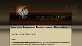 What Notariusztarchomin.pl website looked like in 2018 (5 years ago)