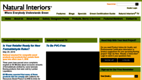 What Naturalinteriors.com website looked like in 2018 (5 years ago)
