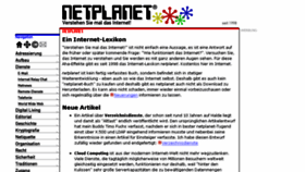 What Netplanet.org website looked like in 2018 (5 years ago)