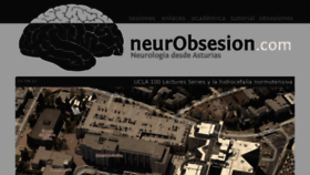 What Neurobsesion.com website looked like in 2018 (5 years ago)