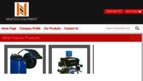 What Newtechequipment.in website looked like in 2018 (5 years ago)