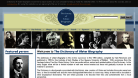 What Newulsterbiography.co.uk website looked like in 2018 (5 years ago)