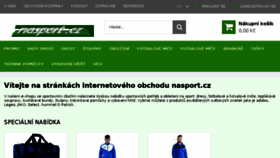 What Nasport.cz website looked like in 2018 (5 years ago)