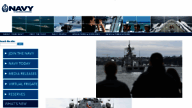 What Navy.mil.nz website looked like in 2018 (5 years ago)