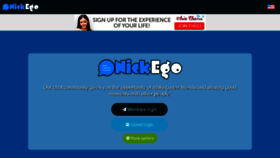 What Nickego.com website looked like in 2018 (5 years ago)