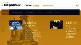 What Nepomuk.cz website looked like in 2018 (5 years ago)