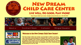 What Newdreamfamily.com website looked like in 2018 (5 years ago)