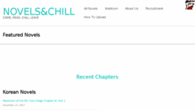 What Novelsnchill.com website looked like in 2018 (5 years ago)