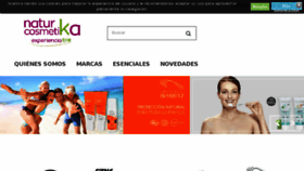 What Naturcosmetika.com website looked like in 2018 (5 years ago)