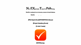 What Nextpub.net website looked like in 2018 (5 years ago)