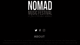 What Nomadmusicfestival.com website looked like in 2018 (5 years ago)
