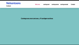 What Nelsontoons.com website looked like in 2018 (5 years ago)