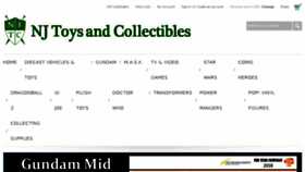 What Njtoysandcollectibles.com website looked like in 2018 (5 years ago)