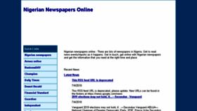 What Nigeriannewspapersonline.net website looked like in 2018 (5 years ago)
