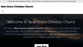 What Newgracechristian.org website looked like in 2018 (5 years ago)