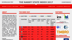 What Nannystateindex.org website looked like in 2018 (5 years ago)