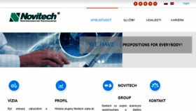 What Novitech.sk website looked like in 2018 (5 years ago)