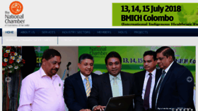 What Nationalchamber.lk website looked like in 2018 (5 years ago)