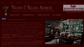 What Nelsonandnelsonantiques.com website looked like in 2018 (5 years ago)