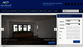 What Neolandinvest.ro website looked like in 2018 (7 years ago)