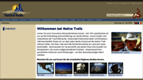 What Nativetrails.com website looked like in 2018 (5 years ago)