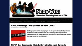 What Nerd-wiki.de website looked like in 2018 (5 years ago)